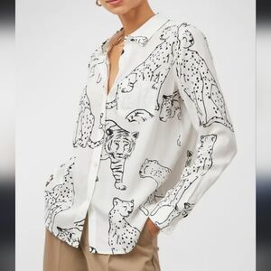 Jane Delances animal print top